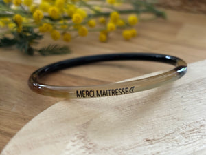 BRACELET "MERCI MAITRESSE'"