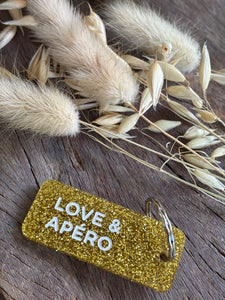 PORTE CLÉS " LOVE & APÉRO"