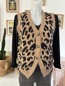 GILET LEOPARD"