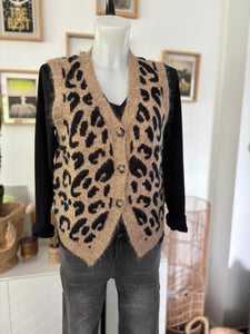 GILET LEOPARD"